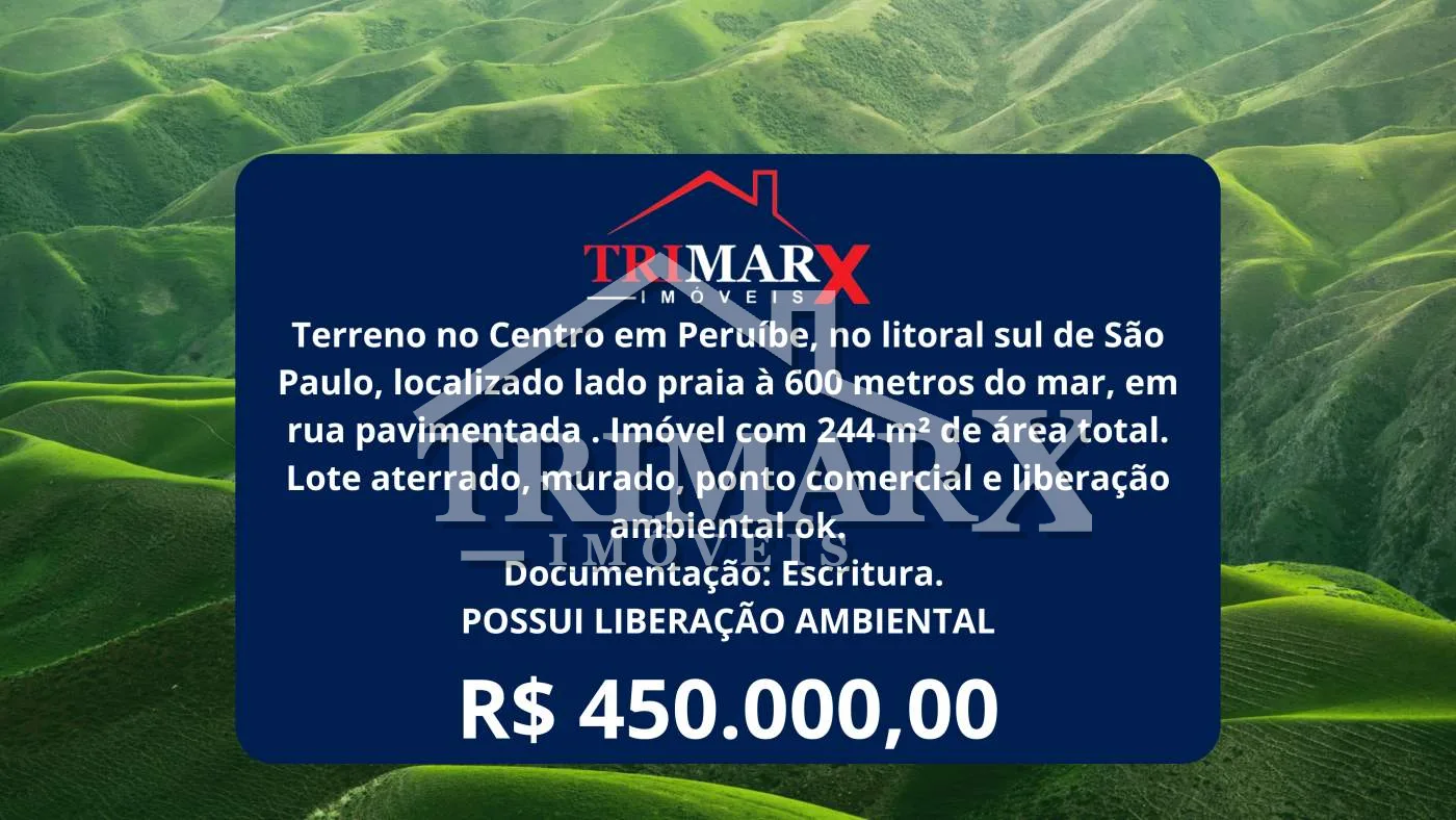 Terreno para Venda — centro, Peruíbe