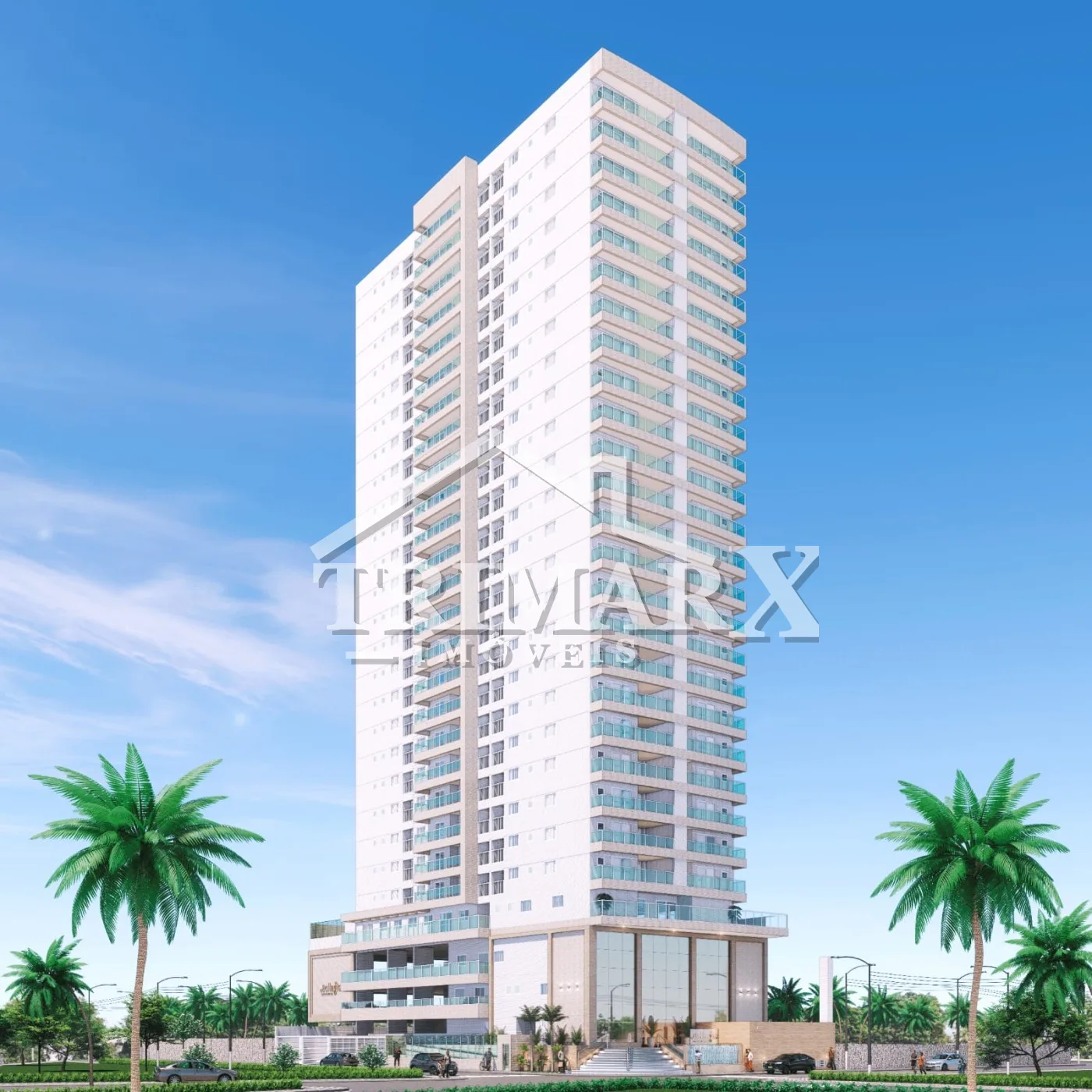 <p>Apartamento no Canto do Forte em Praia Grande, no litoral sul de São Paulo, lado praia a 480 metros do mar, em rua ca