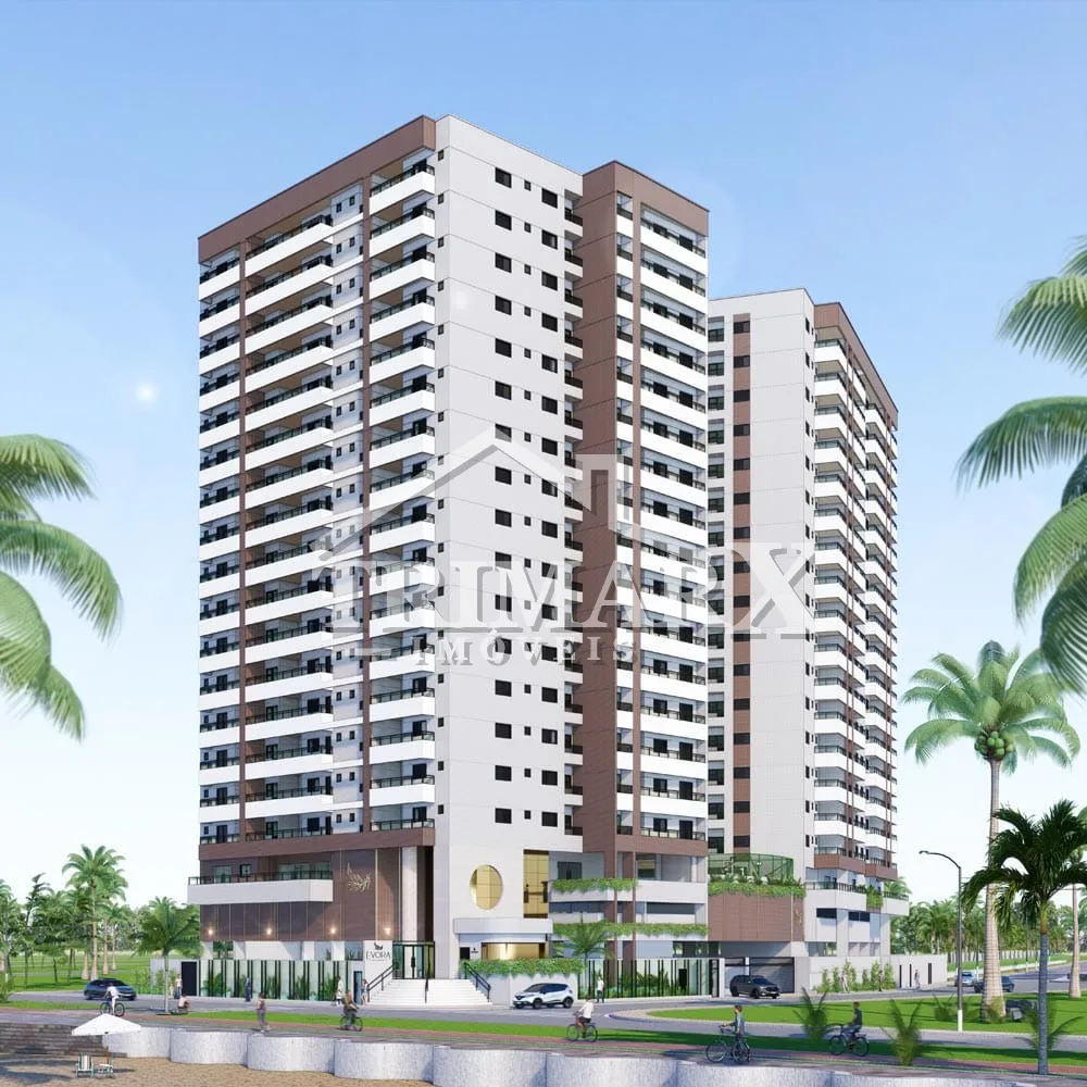 <p>Apartamento no Balneario Florida em Praia Grande, no litoral sul de São Paulo, lado praia frente mar, em rua calçada